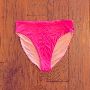 Victoria secret med barbie pink high waist bikini bottoms new